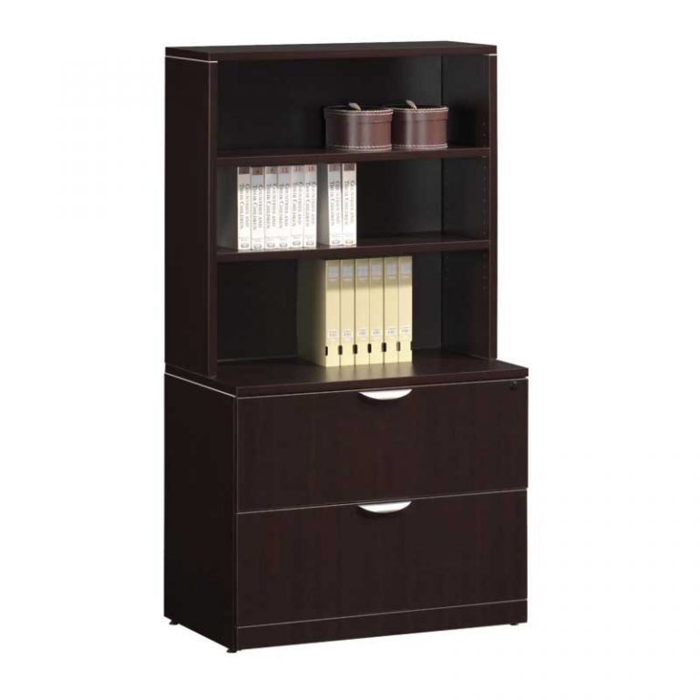 Two Drawer Lateral File And Bookcase Combo Office Furniture Ez Denver 7488