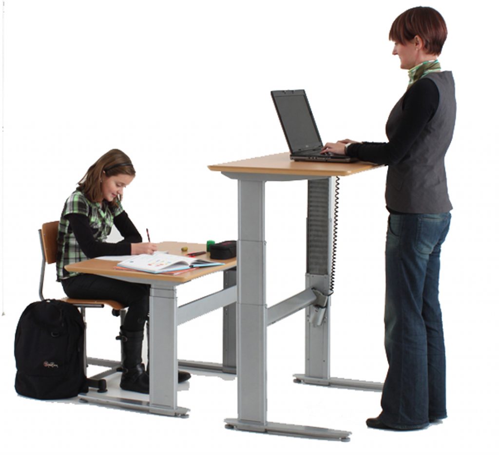 Tall Standing at Sit Stand Desk