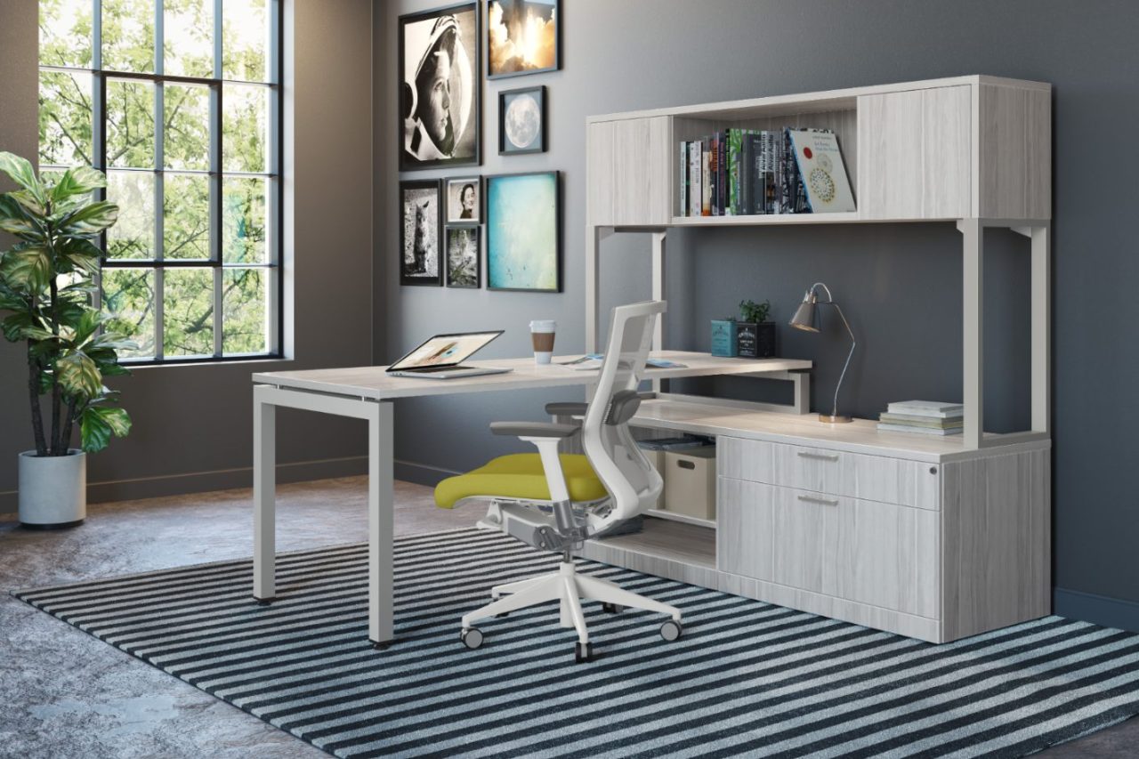 Elements Plus Laminate Desk With Hutch