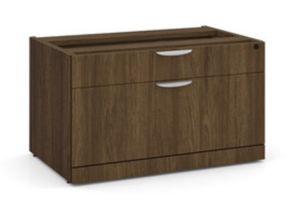 Personal 2-Drawer Lateral File Cabinet No Top Walnut